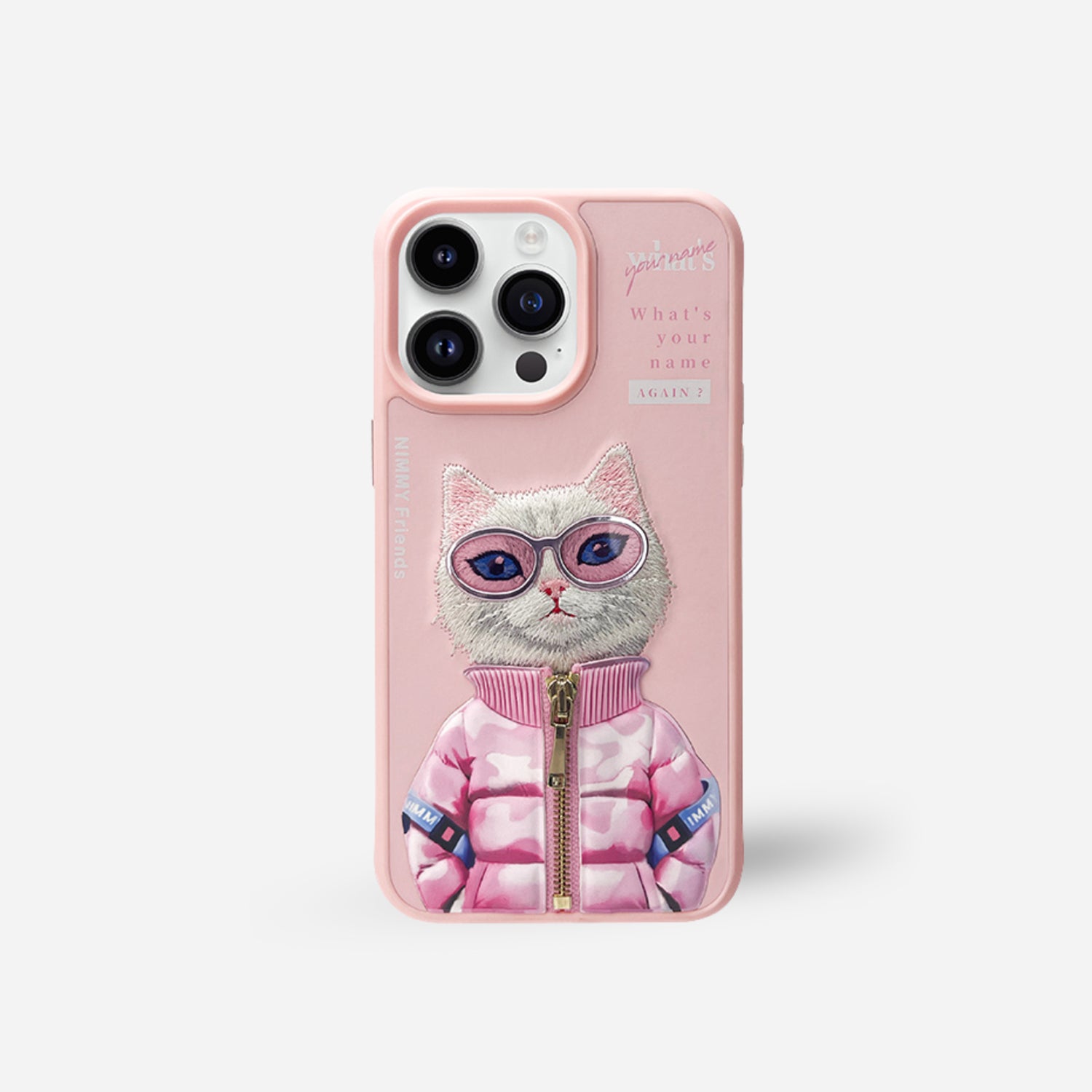 Nimmy Cool Cat Shockproof Embroidery Phone Case - iPhone 15